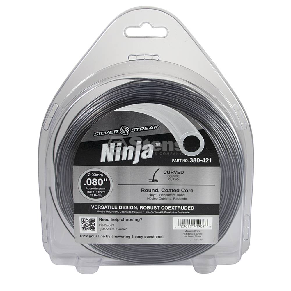 Ninja Trimmer Line .080 1 lb. Donut (Stens 380-421)