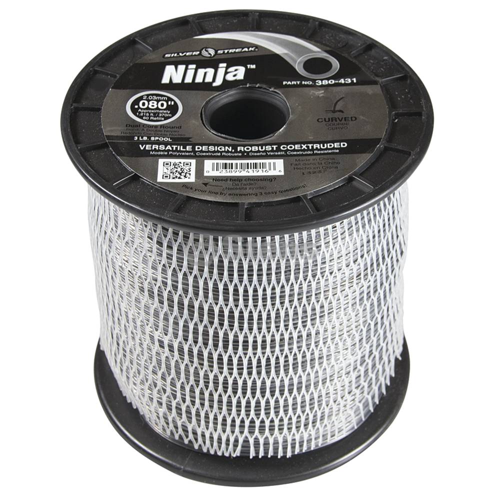 Ninja Trimmer Line .080 3 lb. Spool (Stens 380-431)