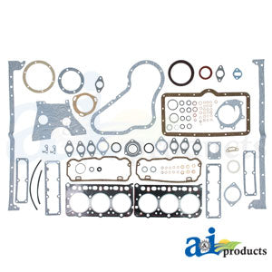 Engine Overhaul Gasket Set without seals for Case 1594, 1690, 1694 (3A211FS)