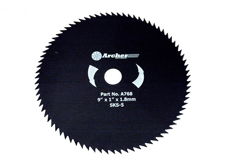 Brush Blade 9" X1" 80T Rotary (4400)