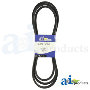 608" x 138.7" Wrapped Aramid Cord Deck Belt for Husqvarna (532197242)