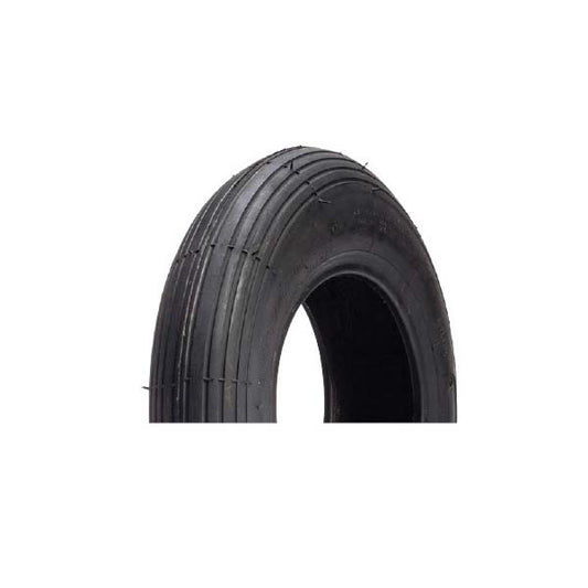 480/400-8 Wheel Barrow Tire Rib Tread Tire, 4 Ply Tubeless