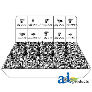 75 Piece Grease Fitting Counter Assortment (GFCD1)