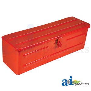 Red Metal Tool Box for Tractors (5A3R)