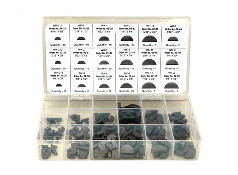 Woodruff Key Assortment Rotary (6)