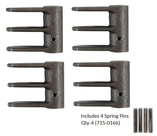 Troy-Bilt/MTD Craftsman Yardman Set of 4 OEM Flail Blade w/4-Spring Pins (719-0329)