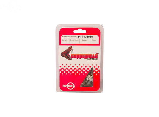 .050 3/8 Std 60 Lks Semi Chisel Without Bumper Link Rotary (7426060)