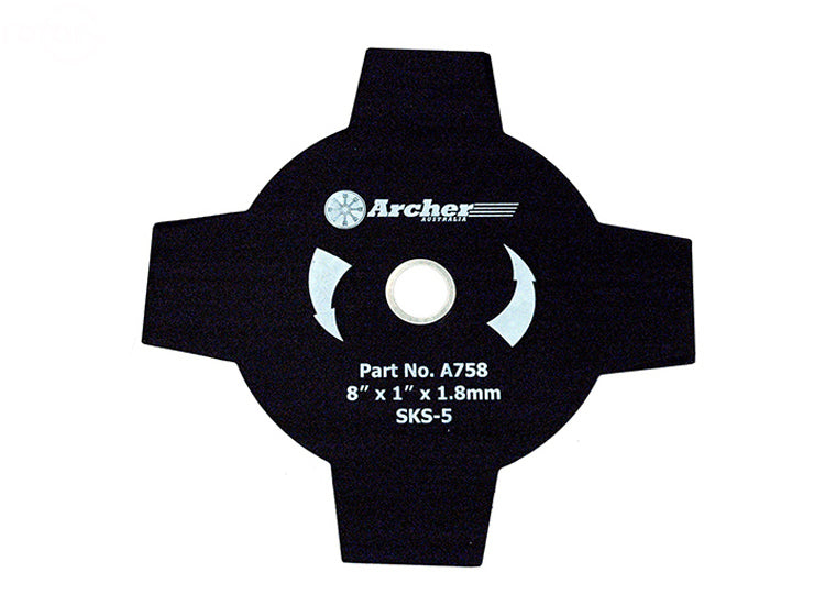 Brush Blade 8" X 1" 4T Rotary (7854)