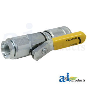 1/2" Ball Style Left Hand Female Coupler Body 7/8-14 ORB (9250-16L-YE-P)