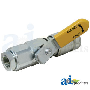 1/2" Ball Style Left Hand Female Coupler Body 1/2-14 NPTF (9250-4L-P)