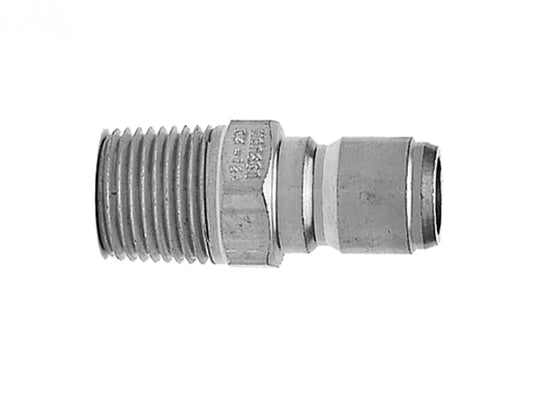 Pack of 2 Steel Plugs Mpt 3/8" - Minimum 2 Rotary (9414)