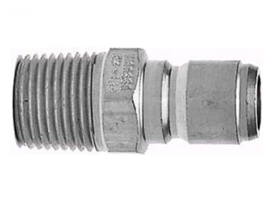 Pack of 2 Brass Plugs MPT 3/8" Rotary (9416)