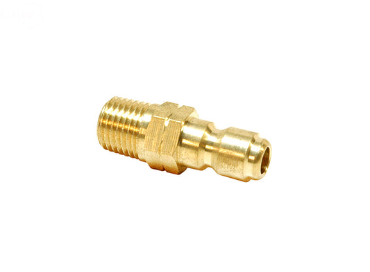 Pack of 2 Brass Plugs Mpt 1/4" - Minimum 2 Rotary (9418)