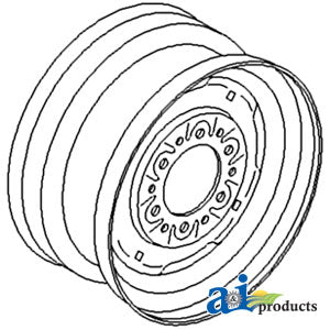 Front Wheel 6" x 14" Rim (98A1466)