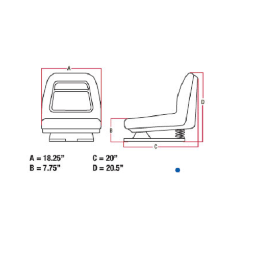 Tractor Seat Replaces John Deere (AM131801)