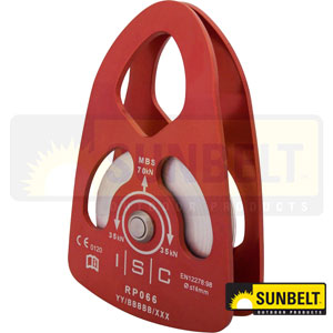 Arborist Pulley-ISC, Prussik, Large Single, Aluminum (B1ABIRP066)