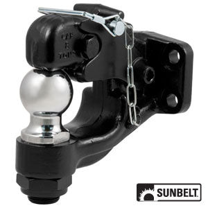 2" Pintle Combination and Ball with safety Pin and Bolt Kit (B1CM48190)