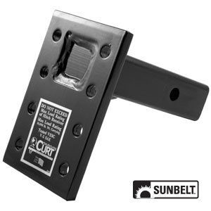 Curt Solid Steel 2" x 2" shank 3 Position Pintle Mount Trailer Hitch (B1CM48323)