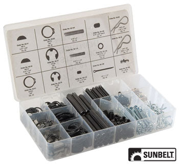 555 pieces Master Shop Assortment of Set Screws, Hitch Pins, Snap Rings (B1SB21)