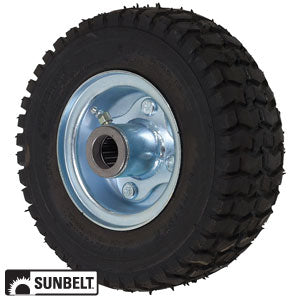 9"X3.5"X4" Turf Tread Caster Wheel in Silver (B1WL63)