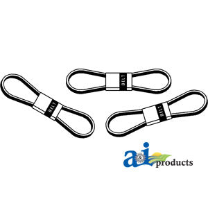 Set of 43 "A" Classical V-Belts Includes Sizes A18 thru A60 (KITA1)