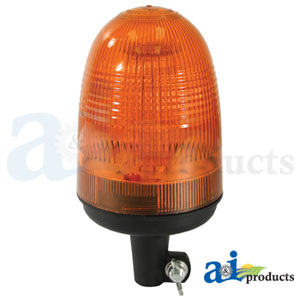 Beacon, 80 LED, Amber, Pipe Type Flexible Rubber Base	 (BLA9810)