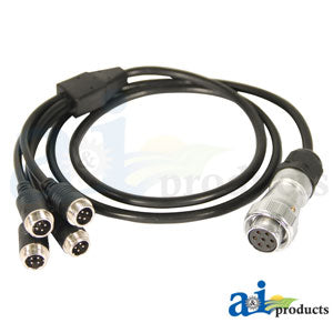 46" CabCAM Short 4 Way Splitter, Camera End for TCK44 Kit (C4SPL)