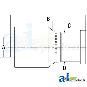 (HW-C61) Code 61 Flange Head - Straight (C61-20-20-W)