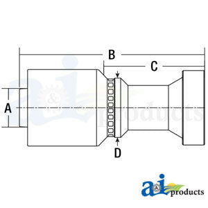 (HW-CAT) Caterpillar Flange Head - Straight (CAT-16-16-W)