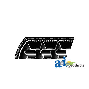 Cogged Wedge Banded V-Belt (3/8" X 60") (3VX600/04)
