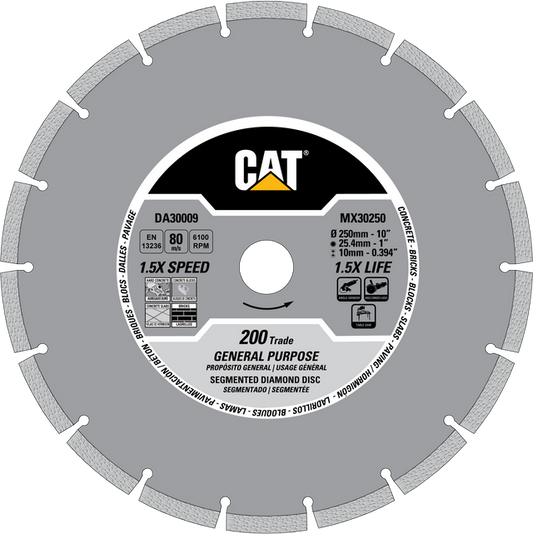 Caterpillar® 200 Trade Segmented General Purpose Diamond Blade 7" (DA30007U)