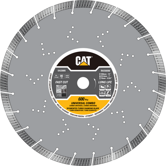 Caterpillar® 600 Pro Segmented Turbo Universal Diamond Blade 14" (DA33005U)