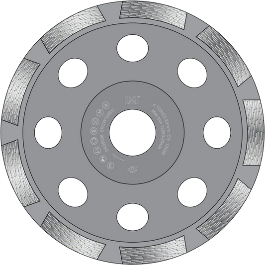 Caterpillar® 300 Trade Single Row Diamond Grinder 5/8" 11 Thread 5" (DA36002)