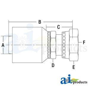 (HW-FFX) Female "Seal-lok" Swivel Straight (FFX-20-20-W)