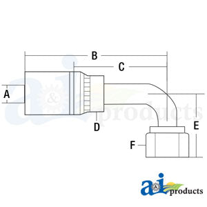 (HW-FJX90) Female JIC 37° - Swivel - 90° Elbow (FJX90M-12-12-W)