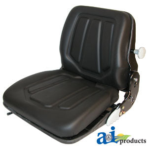 Black Shock Absorbing Spring Forklift Seat (FLS322BL)