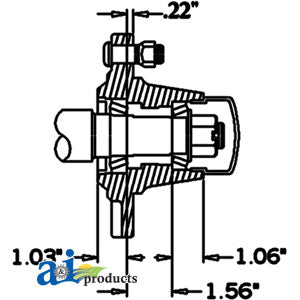 5 Stud Hub and SPindle Assembly Q719 (HS27605S55)
