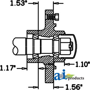 6 Bolt Hub and SPindle Assembly Q888 (HS356066)