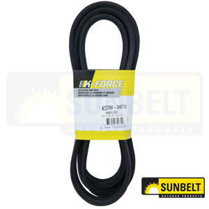 2 Band x 105.125" B-Section Banded Polyester Cord Deck Belt for Kubota (K5700-34712)