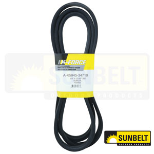 2 Band x 123.65" B-Section Banded Aramid Cord Deck Belt for Kubota (K5945-34710)