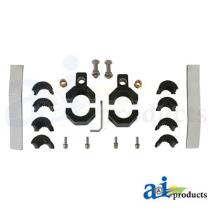 Light Bracket Set (2), Vertical Bar Clamp, Cast Aluminum W/ Rubber Inserts (.75", 1", 1.25") (LBS100V)