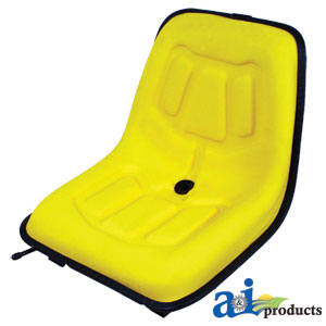 Yellow Tractor Seat with Slide Track for Allis Chalmers (LGS100YL)
