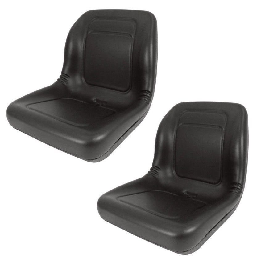 Set of Two High Back Seat for John Deere Trail, Worksite & Turf Gator 4X2 6X4 + Kubota (LGT100BL)
