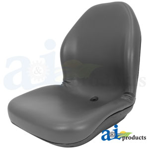 Gray Vinyl Seat for many ITV, Tractor, Skid Steer Bobcat 7157550 (LGT125GR)