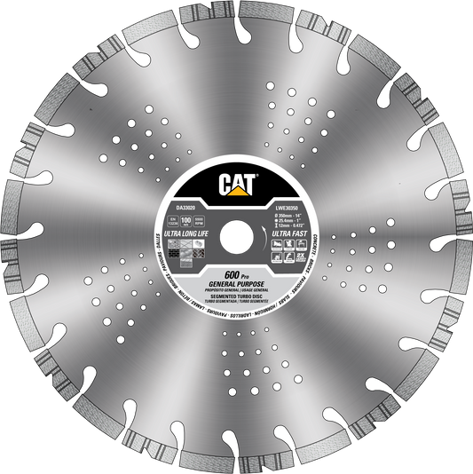 Caterpillar® 600 Pro Segmented Rim Diamond Blade 18" (DA33022U)