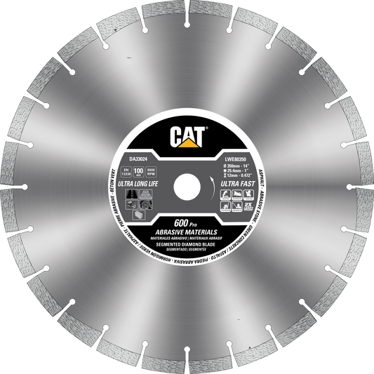 Caterpillar® 600 Pro Segmented Rim Diamond Blade 18" (DA33026U)