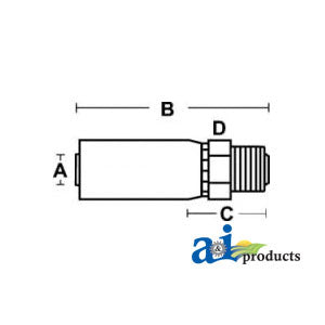 (HW-MF) Male Seal Lok - Rigid - Straight (w/ O-Ring) (MF-12-16-W)