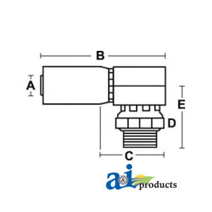 (HC-MPX90) Male NPTF - Pipe Swivel - 90° (MPX90-16-16)