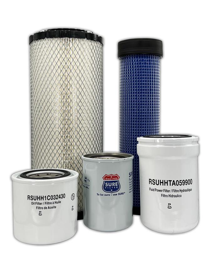 HERO® Maintenance Filter Kit For Kubota SSV75 Skid Steer Loader (MSU-KA-0147)