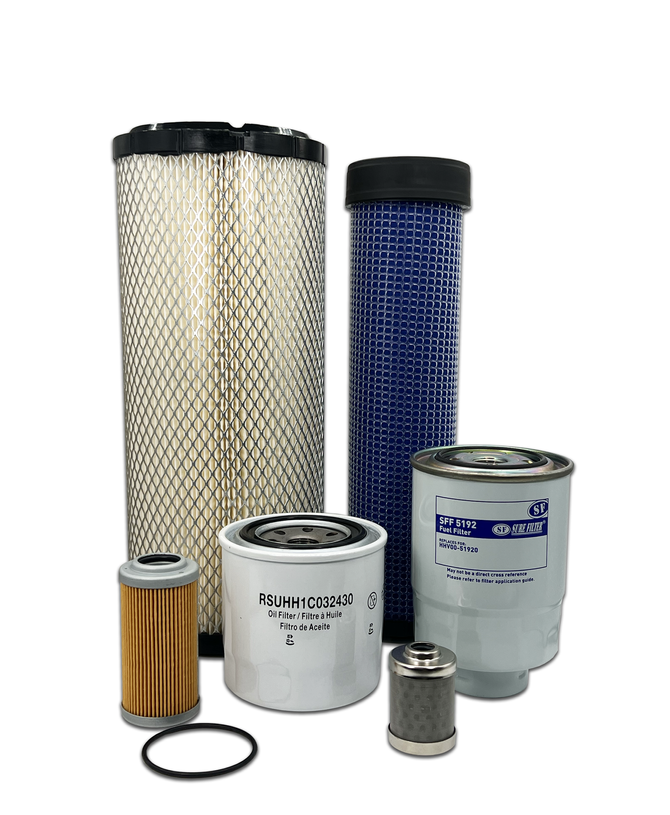 HERO® Maintenance Filter Kit For Kubota KX-080-4 Excavator (MSU-KA-0191)